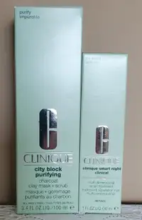 CLINIQUE CITY BLOCK MASK & SMART NIGHT RETINOL SERUM