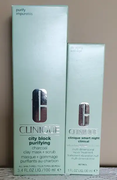 CLINIQUE CITY BLOCK MASK & SMART NIGHT RETINOL SERUM, View more