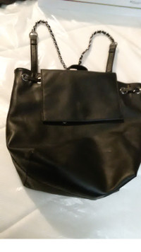 Forever 21 leather purse/backpack-good cond.