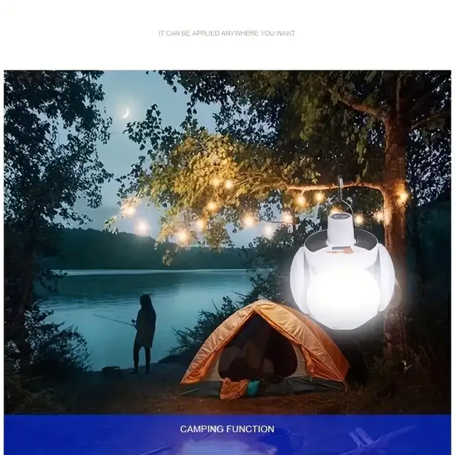Lanterne lampe ventilateur camping  solaire LED fan solar lamp in Indoor Lighting & Fans in Laval / North Shore - Image 4