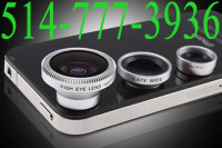 3 in 1 Wide Macro +180°Fish Eye Lens for iPhone 5S 5 4S iPad3