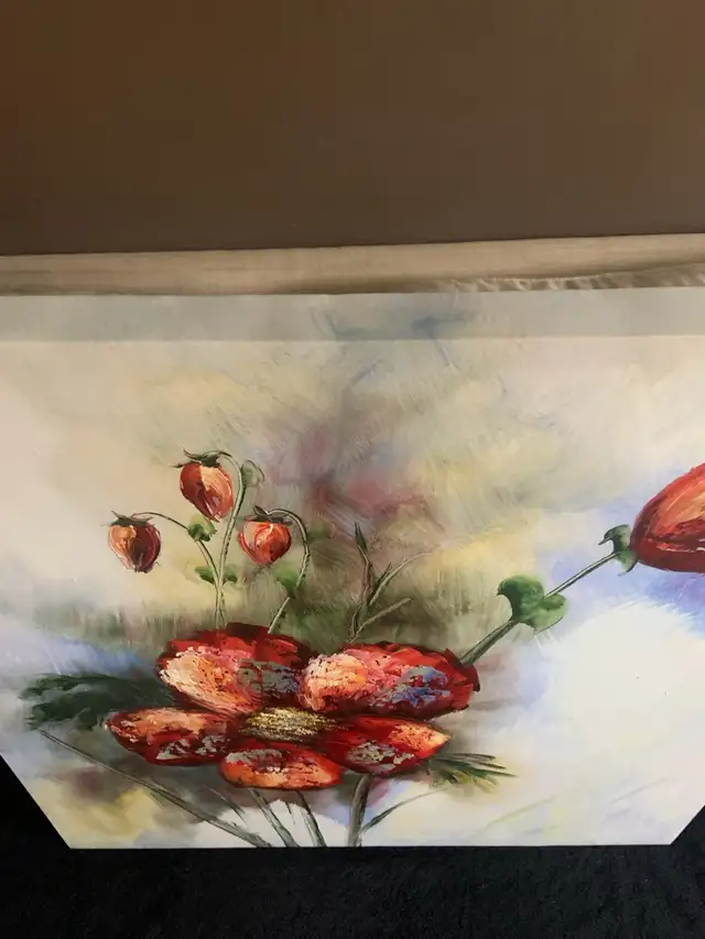 BEAUTIFUL LARGE ‘ BOMBAY ‘ FLORAL CANVAS WALL ART !  in Home Décor & Accents in Mississauga / Peel Region - Image 6