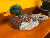 EUC Wood Mallard Duck Decoy by James Haddon