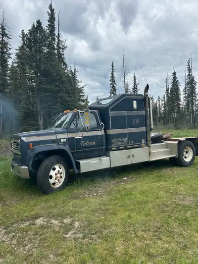 1989 Chev C6500 Diesel Truck with sleeper. Has your husband ever bought something while camping (aft...