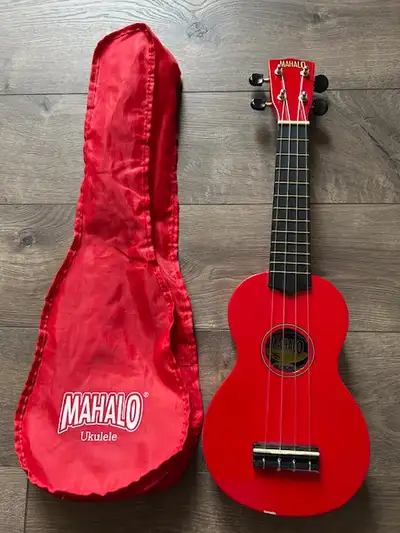 Mahalo Ukulele (red) For Sale., View more
