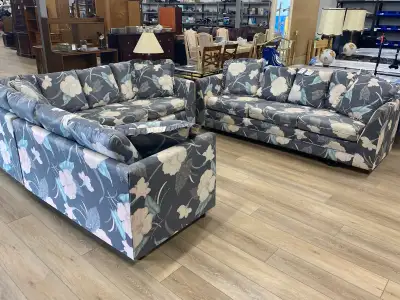 Floral Sofa and Loveseat, View more