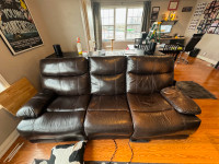 Leather Power Reclining Sofa