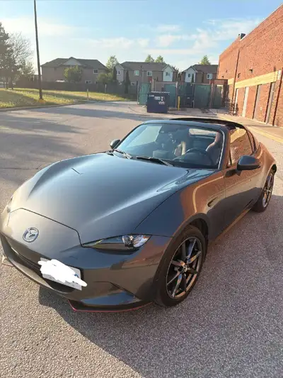 2017 MX-5 Miata RF GT Machine Grey Metallic Premium sport tan interior (orange/brown) 6 speed manual...