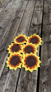 Sunflower dishcloths