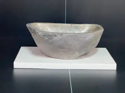 River Stone Vessel Sink – Natural Stone Basin – Retail $269 New, View more