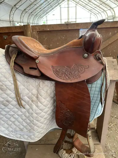 15" Cloverbar Western Trail Saddle, View more