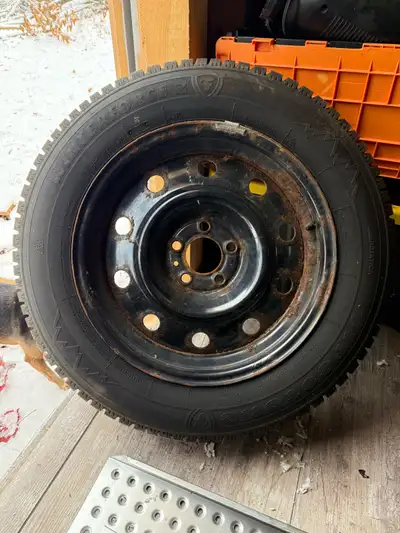 I am selling a set of used winter tires and rims, size 215/65R17. These tires were barely driven for...