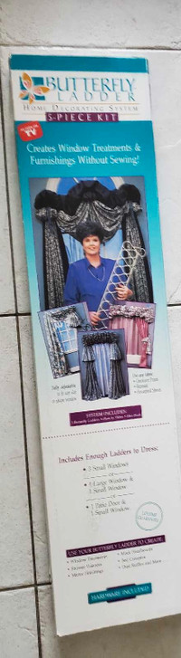 Butterfly Ladder Curtain maker...no sew curtains
