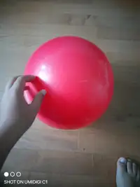 Red bouncy ball