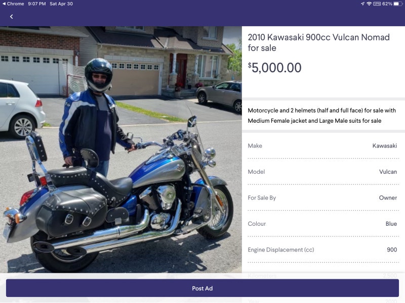 Motorcycle for sale Street, Cruisers & Choppers Brockville Kijiji