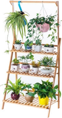 #ROVARD 3-Tier Planter Shelves Flower Pot Organizer