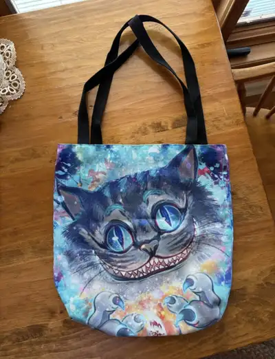 tote bag with cat design, View more