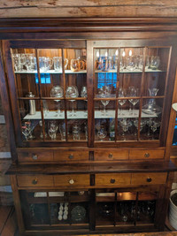 Mennonite-made Lit Cabinet 