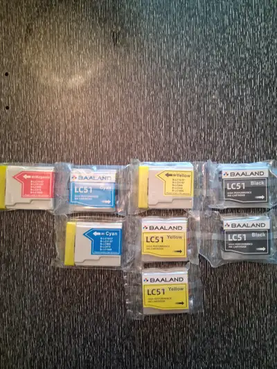 New Compatible Brother LC51 Printer Ink Cartridges - Set of 8, View more