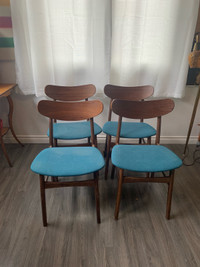 4 MCM Style chairs