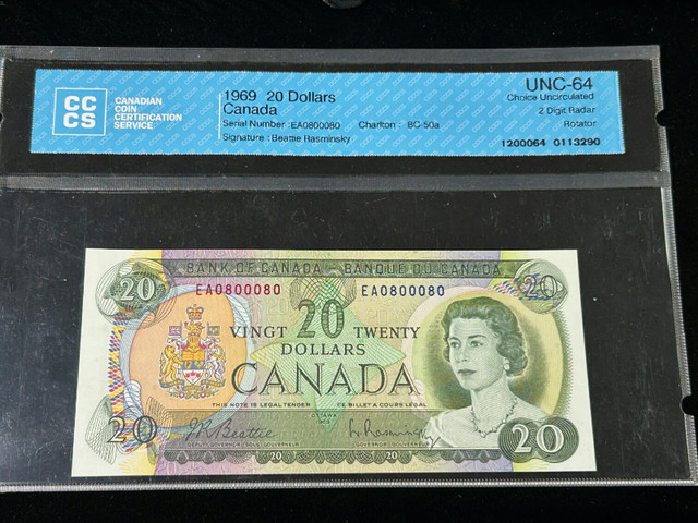 Matching Serial # and Radar Rotator Banknotes !! !! in Arts & Collectibles in City of Toronto - Image 4