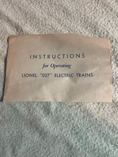 Vintage train set. Belonged to my dad, passed on to me and used by my kids a couple of times many ye...