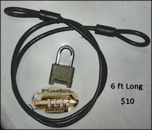Bicycle Lock & 6-ft Cable