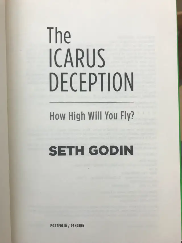 Hard Cover Book - The Icarus Deception - signed copy -Seth Godin in Non-fiction in City of Toronto - Image 8
