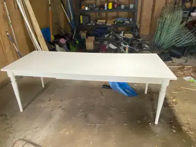 white ikea table, View more