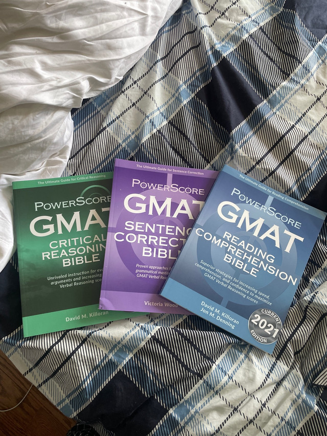 GMAT POWERSCORE TRILOGY TEXTBOOKS in Textbooks in Mississauga / Peel Region