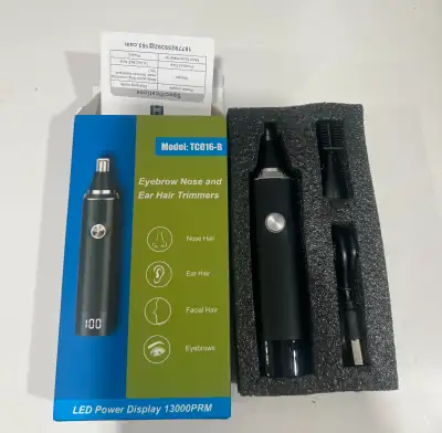Rechargeable Eyebrow, Nose and Ear hair trimmers. Set of 2, each $15 obo. Cash only and No hold, ple...