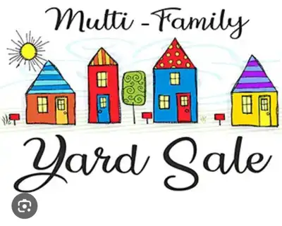 Huge Multi-family yard sale. 518 County Road 64 Friday, July 19th 12:00-5:00 Saturday, July 20th 9:0...