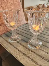 Beautiful glass candle holders