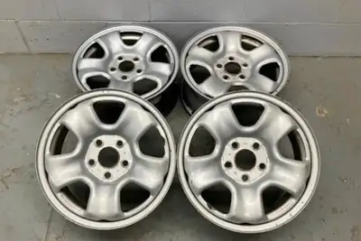 4 - 16" OEM steel wheels In good condition. Bolt pattern; 5 lugs x 114.3mm. Center bore; 64.1mm dia....