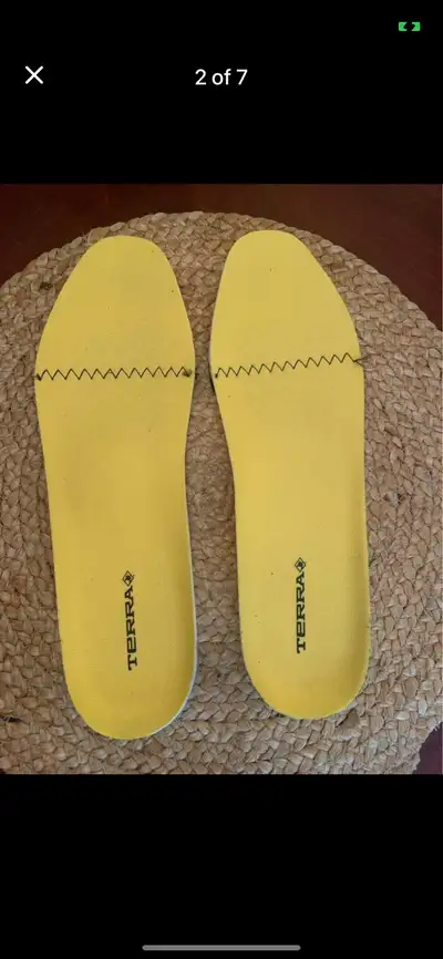 MEN’S NEW  ‘ TERRA ‘ MEMORY FOAM BOOT INSOLE INSERTS ! , View more