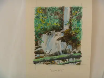 WATERFALLS - 4" x 5" Original Art, View more