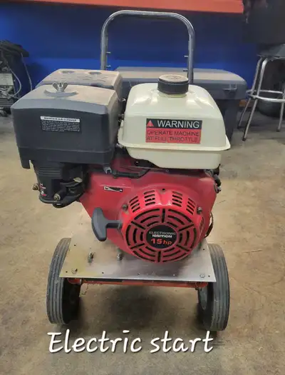 The gas power pressure washer is in very good technical condition; it features electronic ignition,...