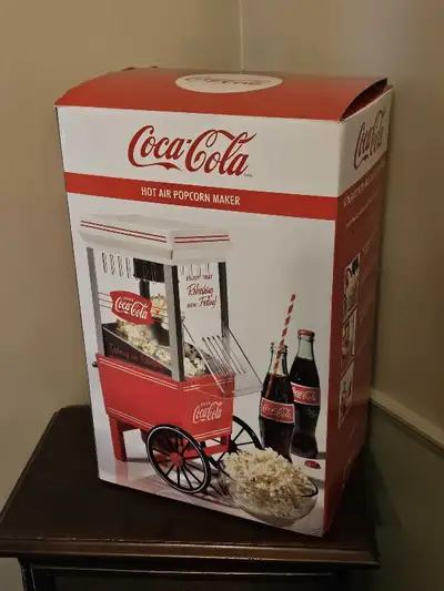 Coca Cola Hot Air Popcorn Maker Like New in Box, View more
