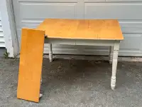 “Solid Wood Table w/ Extra Leaf” 