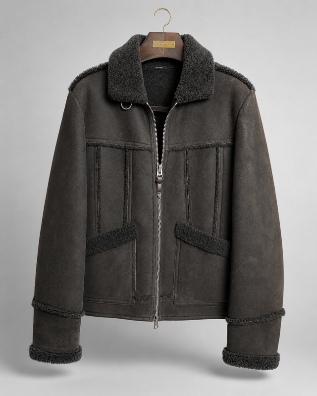 SOLD  - Tom Ford Men’s Shearling Jacket in Men's in Calgary - Image 2