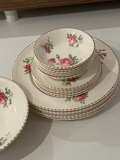 Antique Royal Albert Dish Set, View more