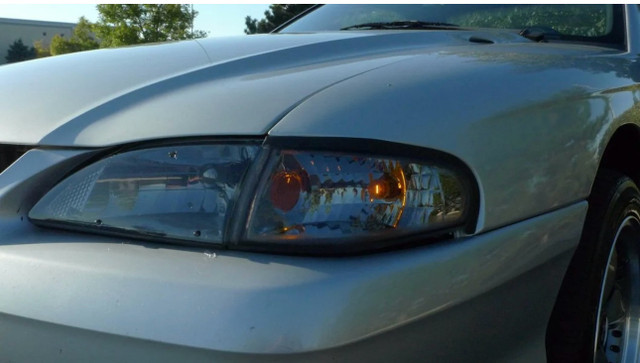 94-98 Mustang Smoked Black Headlights LED in Auto Body Parts in Mississauga / Peel Region