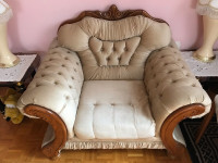 Antique Sofa Set (3 pieces)  - Hand crafted wood design