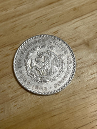 Coin 1963 un peso Mexican 
