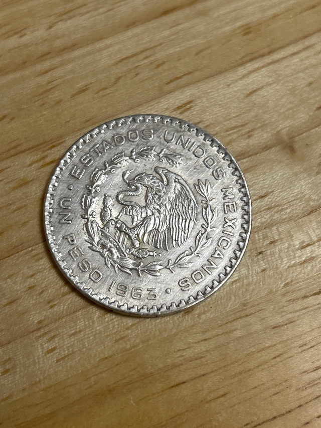 Coin 1963 un peso Mexican  dans Art et objets de collection  à Ville de Montréal