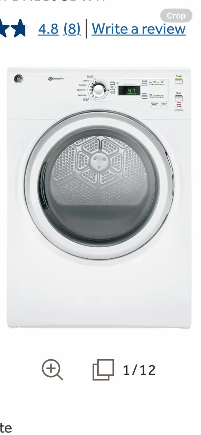 Brand new GE 7.0 cu.ft. Capacity Gas Dryer GFMN110GDWW in Washers & Dryers in Markham / York Region - Image 2