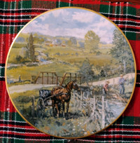 Vintage Fishing for Redfin Peter Etril Snyder Collector Plate.