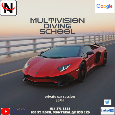 WE ARE THE PROFESSIONAL DRIVING SCHOOL, WITH INSTRUCTOR CERTIFIED BY ( SAAQ.) GIVE US A CHANCE ; GET...