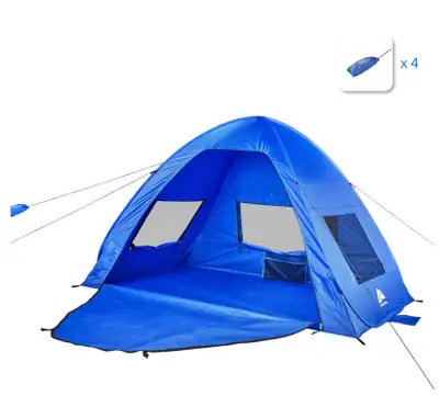 Ozark Trail Pop up Tent Shelter, Easy Set Up, 2 Person, Blue, View more