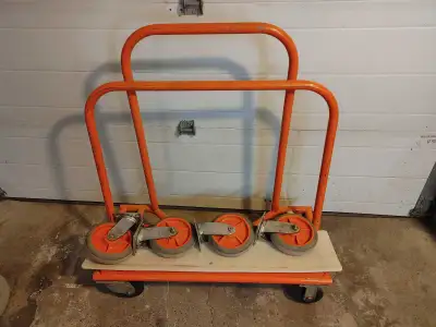 HD drywall or panel cart. Comes with 2 sets of heavy duty wheels.